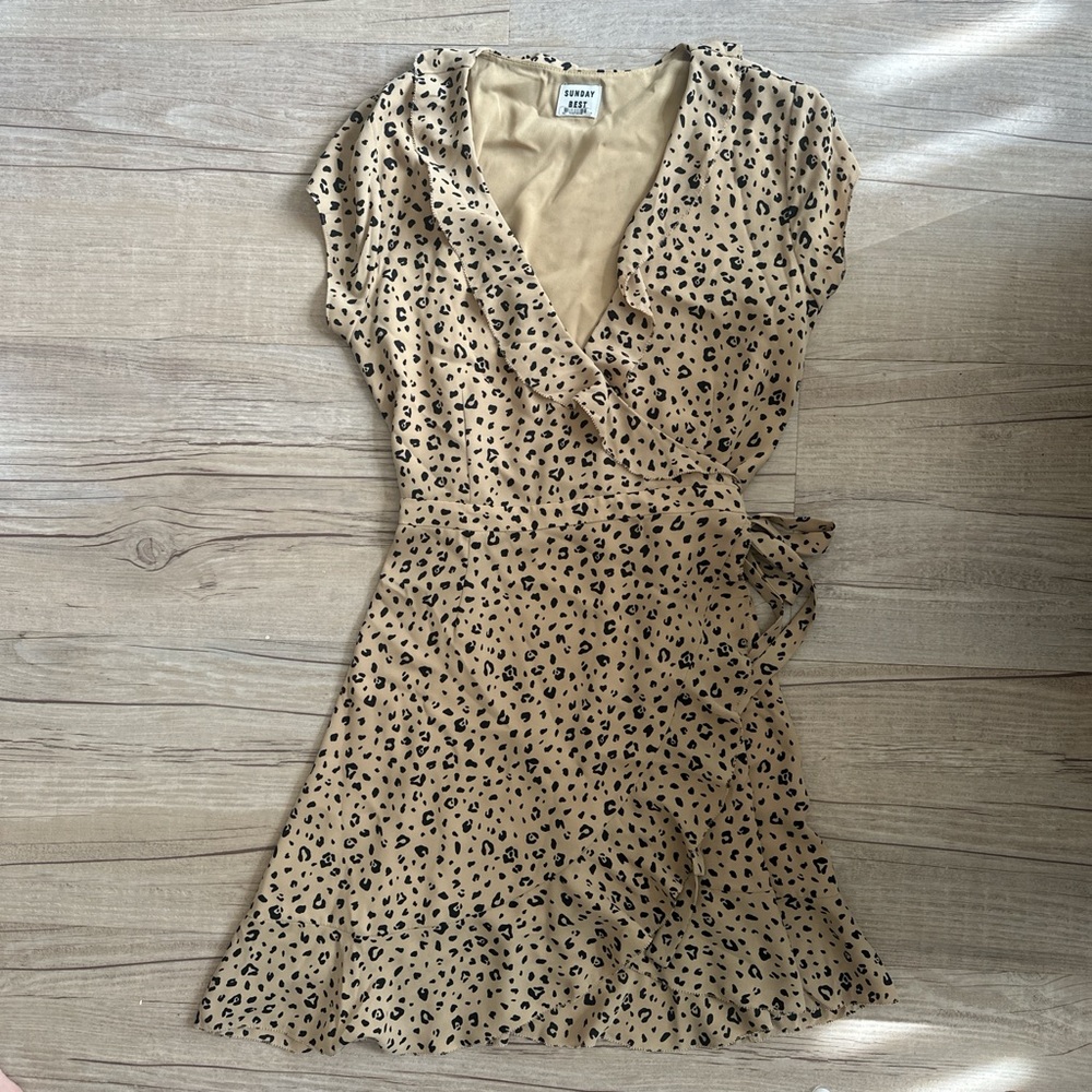 Sunday Best (Aritzia) Mini Wrap Dress